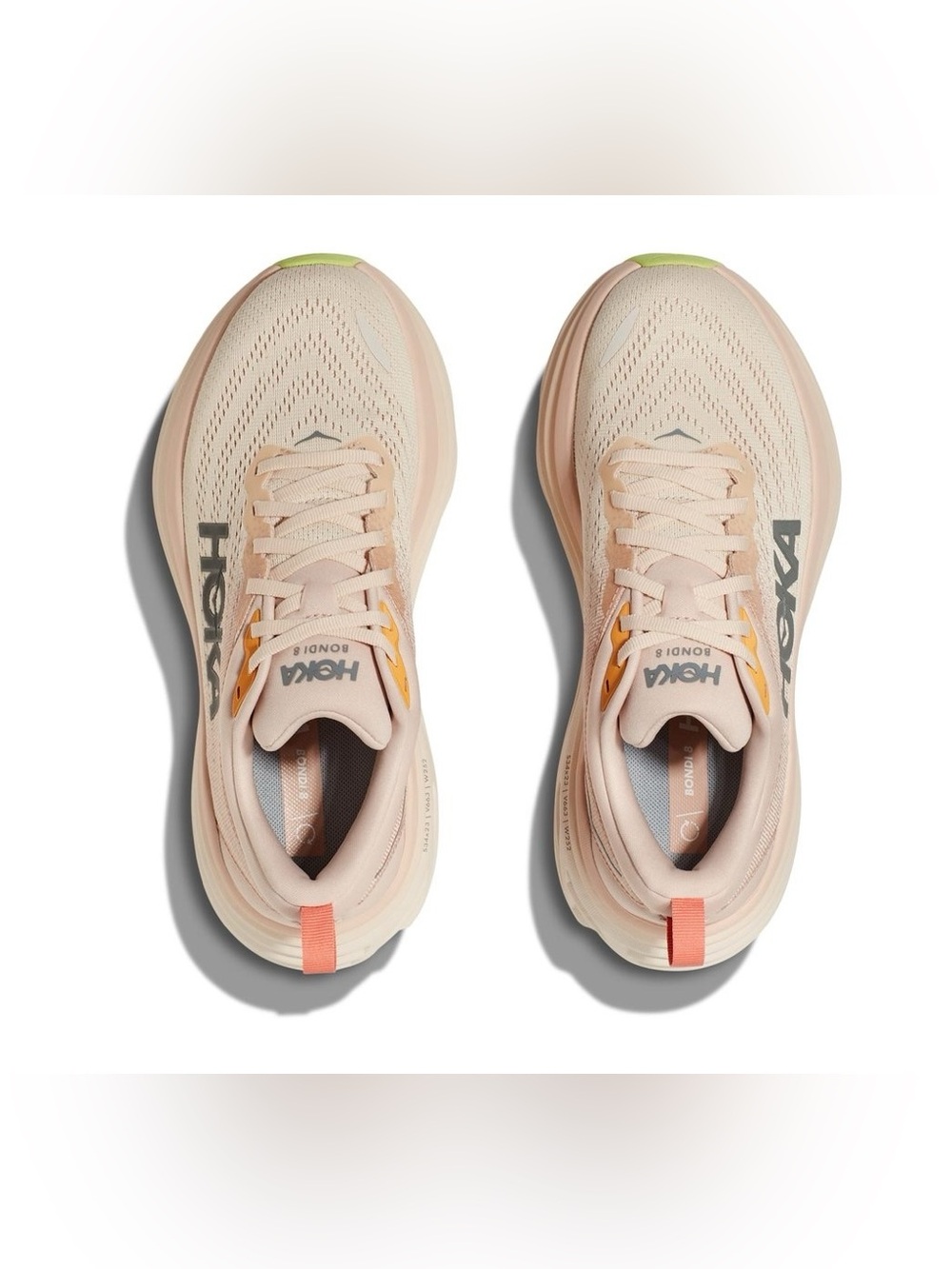 HOKA Bondi 8 Running Shoe, size 11, Cream Vanilla - Picture 2 of 16